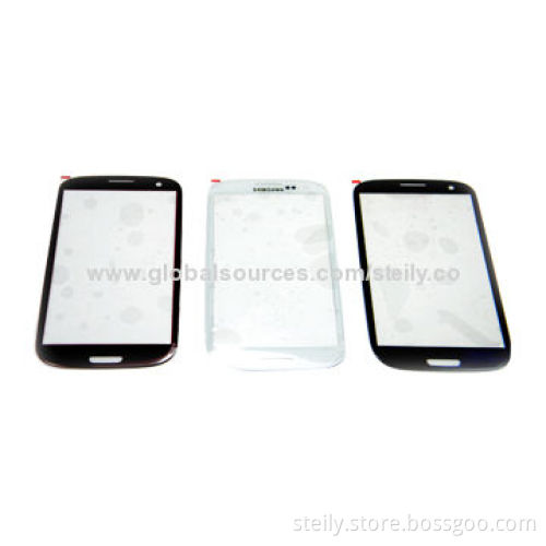 Front Glass for Samsung Galaxy S3/i9300, Comes in Blue/Red/Gold/White/Black
